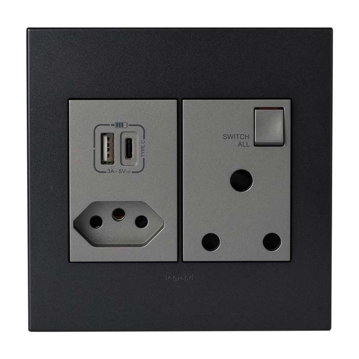 Legrand Arteor USB Combo Socket 4 x 4