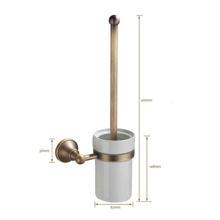 Trendy Taps Cuivre Toilet Brush & Holder - Brass