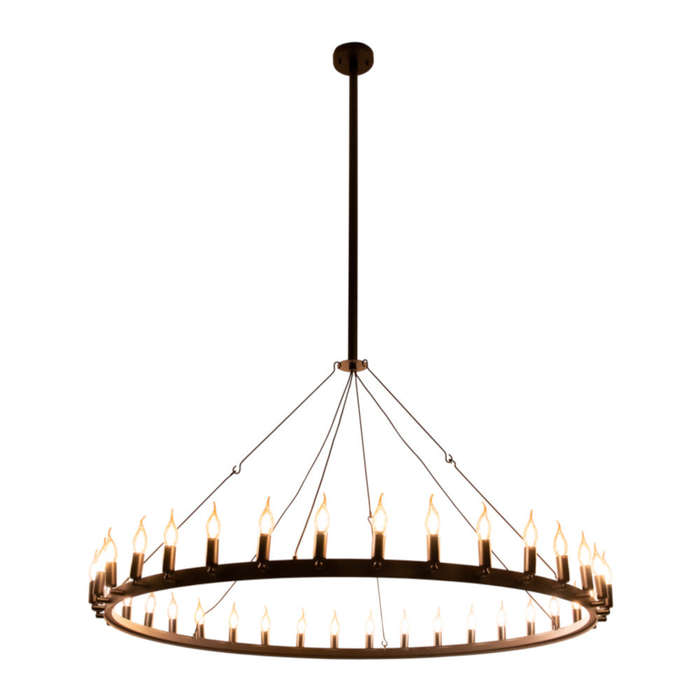 K. Light Ranch Iron Large Pendant - Black