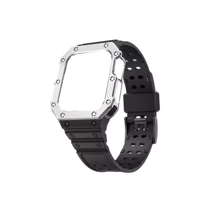 Shockproof TPU Strap and Case for Apple Watch Series 6 7 8 and SE 38 40 41