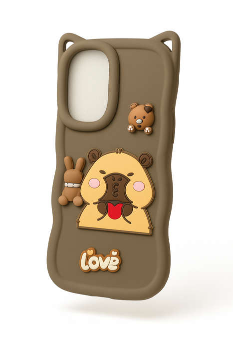 Cute 3D Cartoon Silicone Phone Case Cover Compatible with Samsung A16