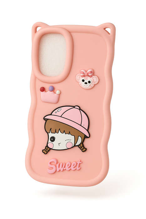 Cute 3D Cartoon Silicone Phone Case Cover Compatible with Samsung A16