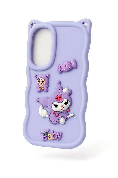 Cute 3D Cartoon Silicone Phone Case Cover Compatible with Samsung A16