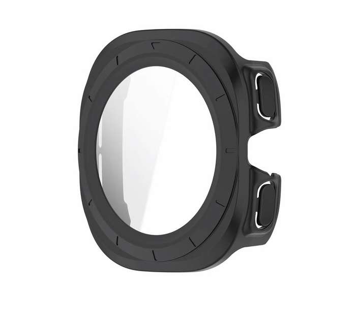 PC+Tempered Film Protective Case compatible with Samsung Watch 7 Ultra - Full Coverage