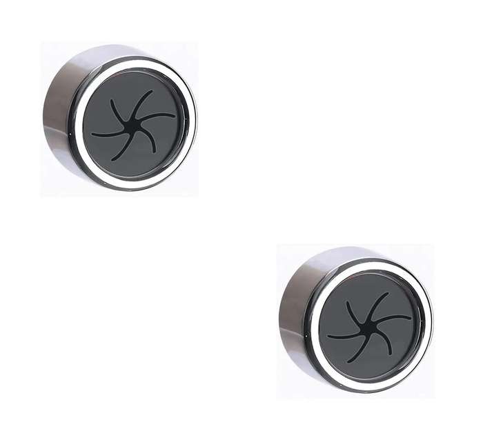 Set of 2 Silver Plastic Wall Mount Towel and Dish Cloth Holder