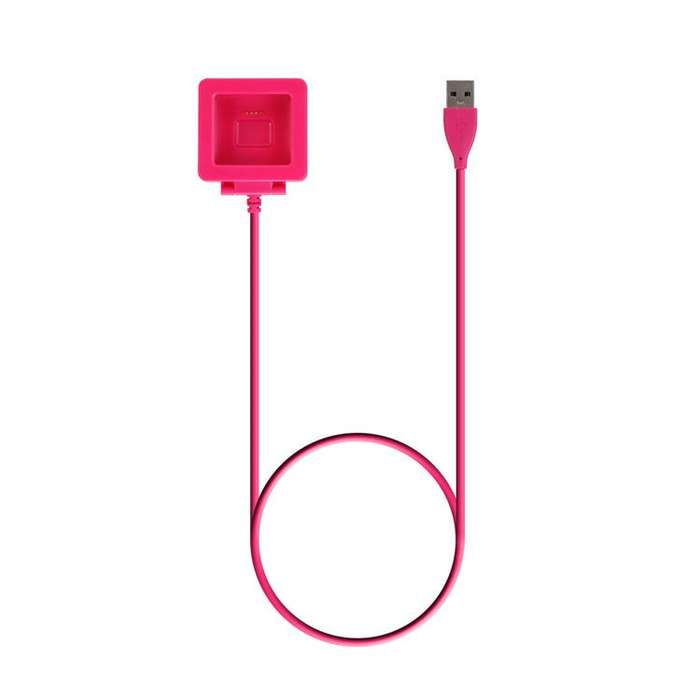 USB Charging Cable Cord Cradle Dock for Fitbit Blaze-Pink