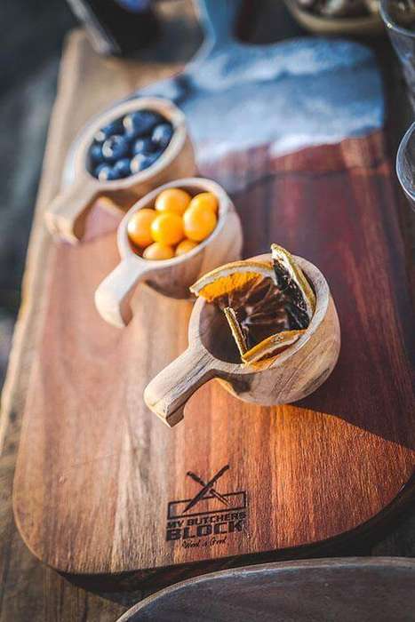 Cheese Board In Resin Black Medium