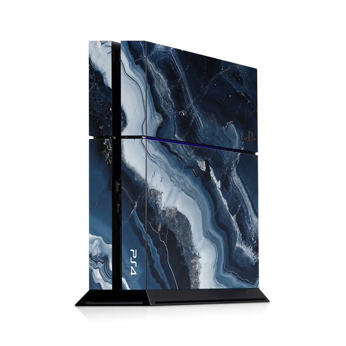 Decal Skin Sticker for PS4: Abstract Marble Blue