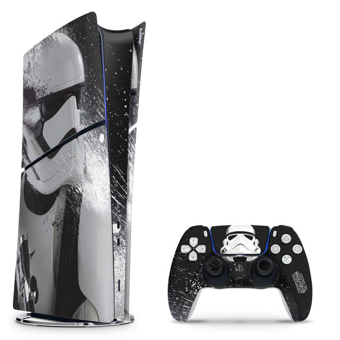 SkinNit Decal Sticker Skin For PS5 Slim Digital : Stormtrooper