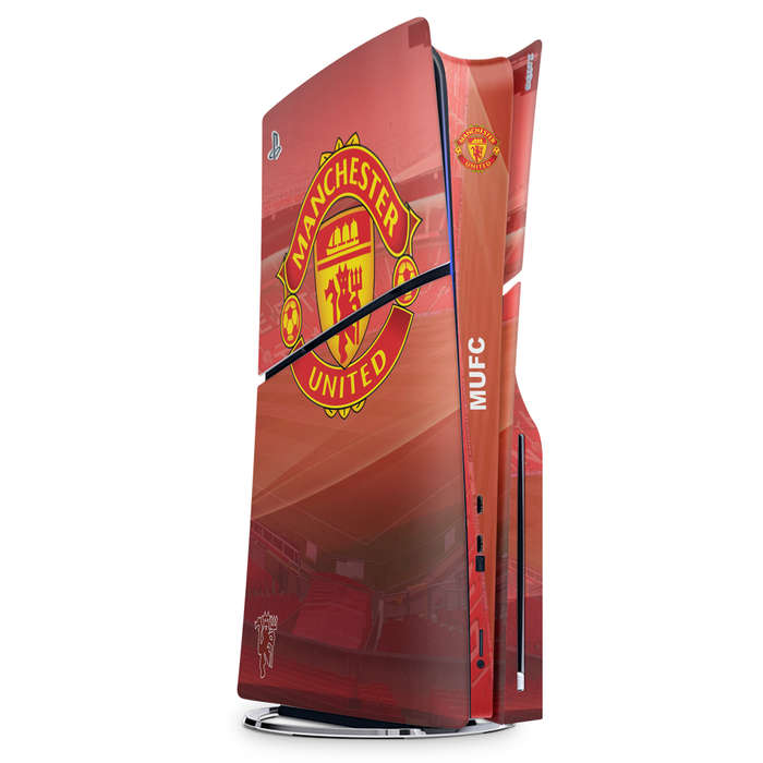 SkinNit Decal Sticker Skin For PS5 Slim : Manchester United