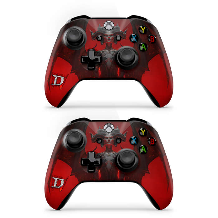 SkinNit Decal Sticker Skin For Xbox One X: Diablo IV