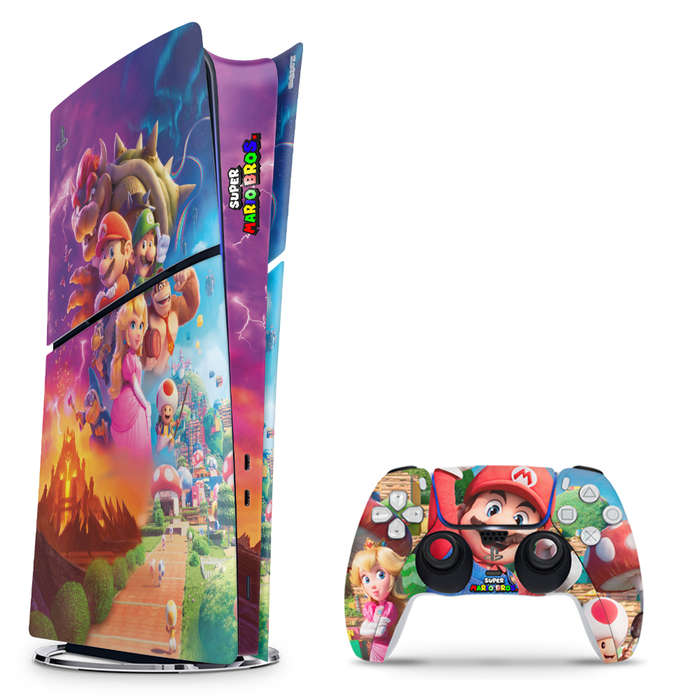 SkinNit Decal Sticker Skin For PS5 Slim Digital : Super Mario Brothers