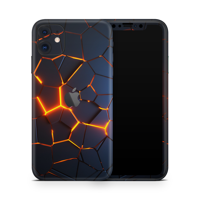 SkinNit Decal Sticker Skin Apple iPhone 11 Premium Lava (Decal Skin)