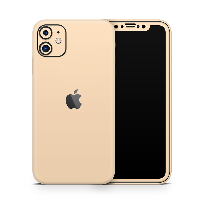 SkinNit Decal Sticker Skin Apple iPhone 11 Pastel Matte Orange (Decal Skin)