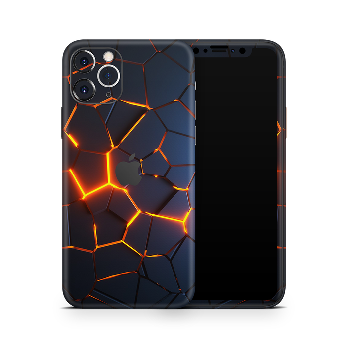 SkinNit Decal Sticker Skin Apple iPhone 11 Pro Max Premium Lava (Decal Skin)