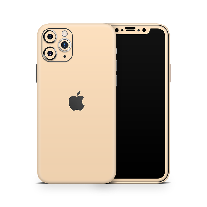 SkinNit Decal Sticker Skin Apple iPhone 11 Pro Pastel Matte Orange (Decal Skin)