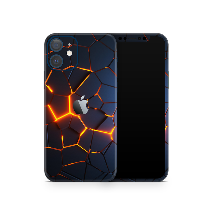 SkinNit Decal Sticker Skin Apple iPhone 12 Mini Premium Lava (Decal Skin)