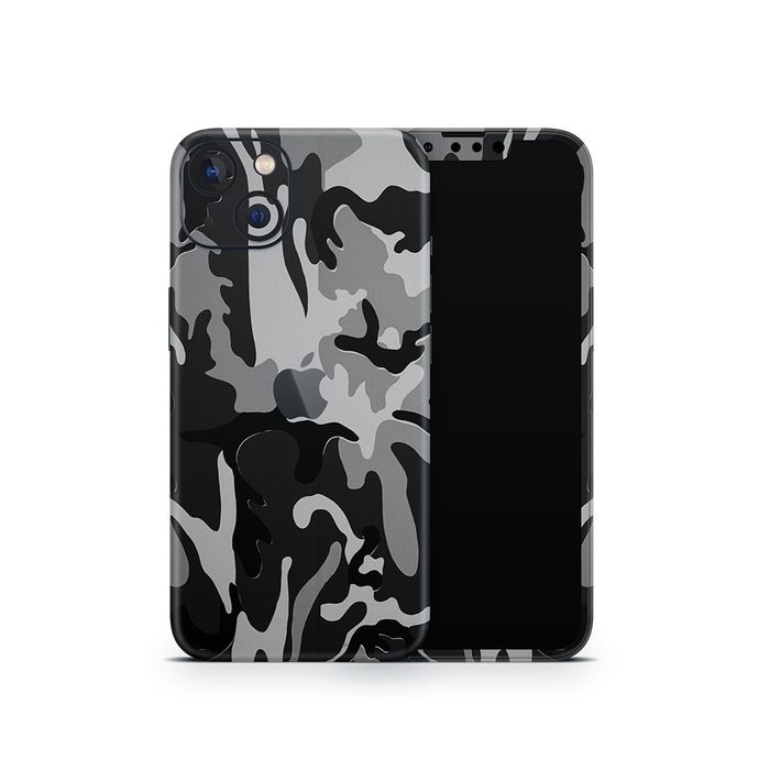 SkinNit Decal Sticker Skin Apple iPhone 13 Camo Snow (Decal Skin)
