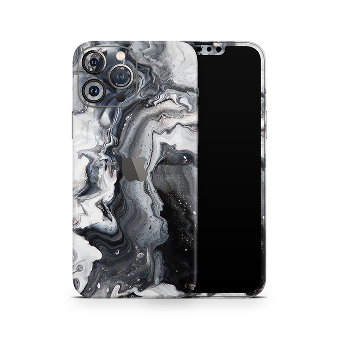 SkinNit Decal Sticker Skin Apple iPhone 13 Pro Max Marble White Desert (Decal Skin)