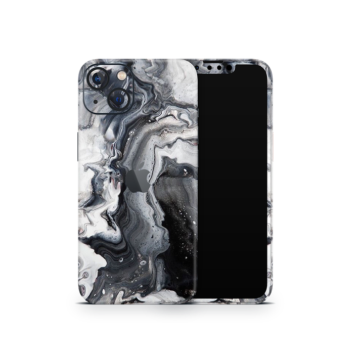 SkinNit Decal Sticker Skin Apple iPhone 13 Marble White Desert (Decal Skin)