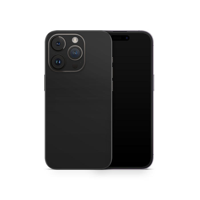SkinNit Decal Sticker Skin Apple iPhone 14 Pro Matte Black (Decal Skin)