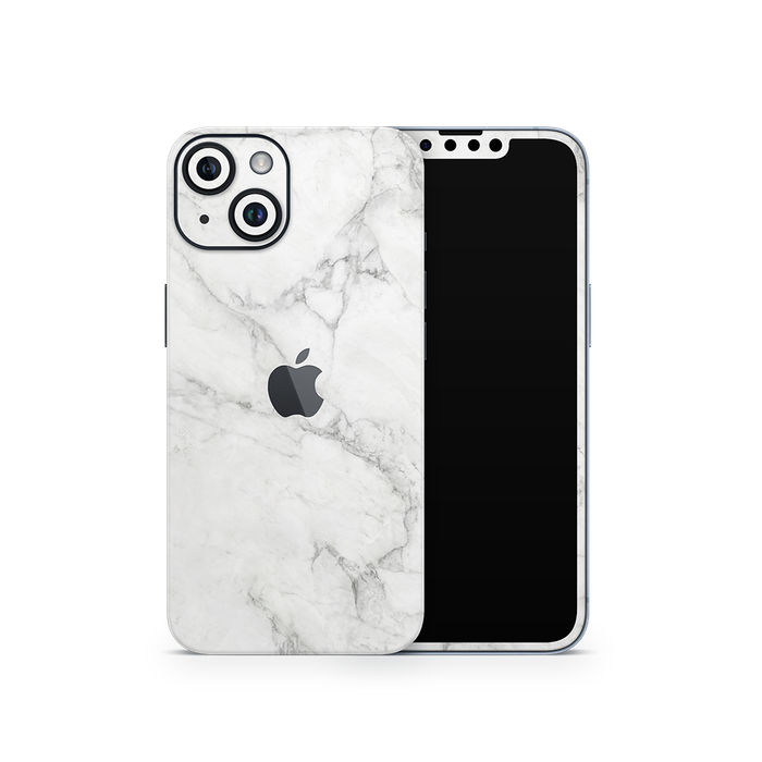 SkinNit Decal Sticker Skin Apple iPhone 15 Plus Marble White