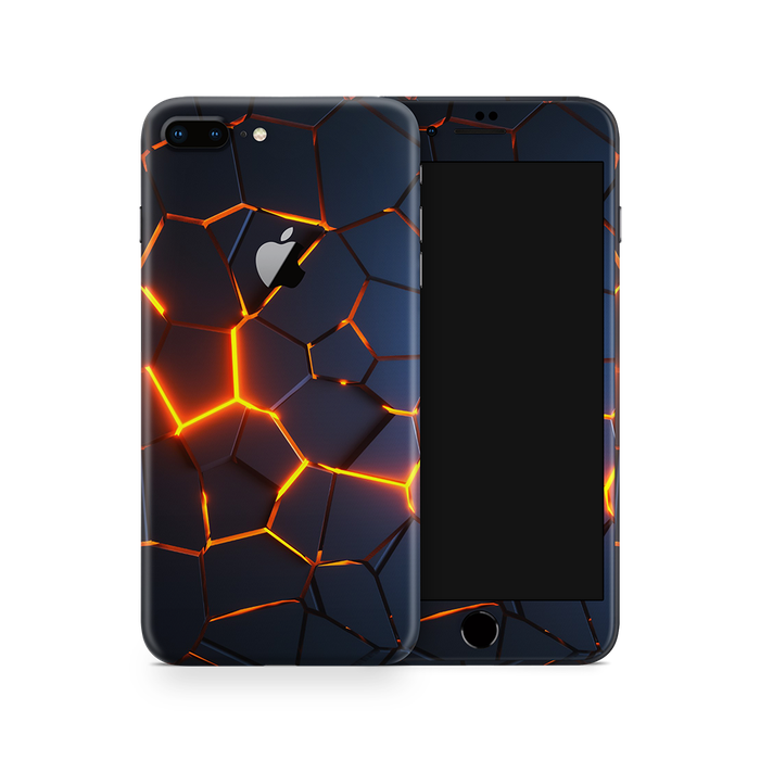 SkinNit Decal Sticker Skin Apple iPhone 8 Plus Premium Lava (Decal Skin)