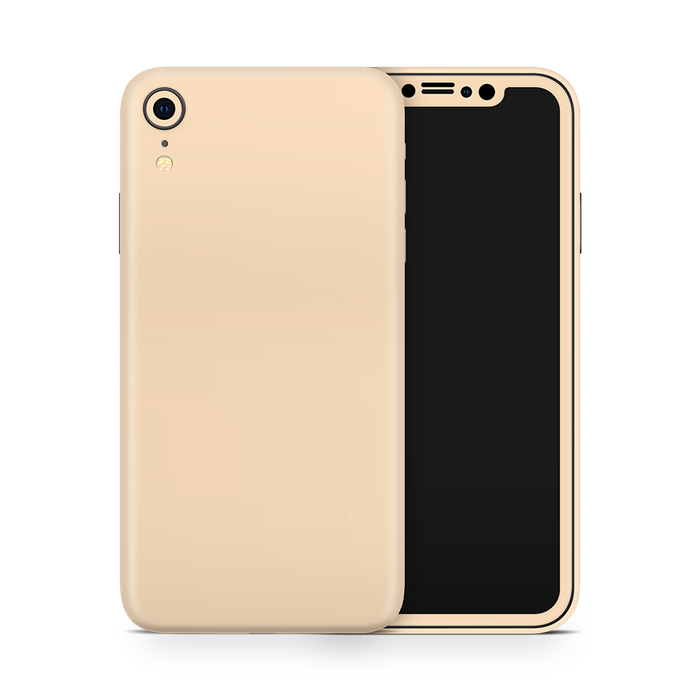 SkinNit Decal Sticker Skin Apple iPhone XR Pastel Matte Orange (Decal Skin)