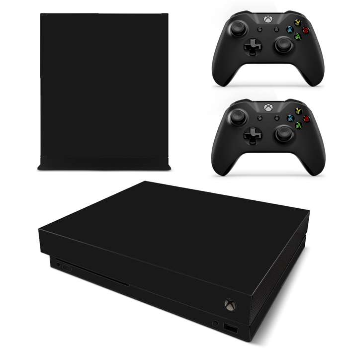 SkinNit Decal Sticker Skin For Xbox one X: Matte Black