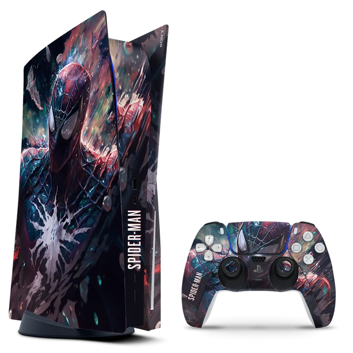 SkinNit Decal Sticker Skin For PS5: Spider-Man (Spider-Verse)