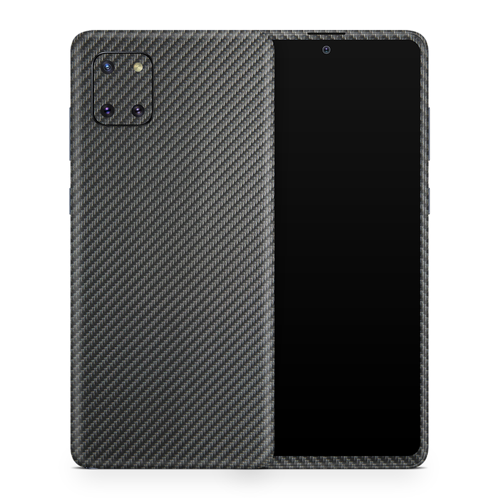 SkinNit Decal Sticker Skin Samsung Galaxy Note 10 Lite Carbon Fiber Anthracite (Decal Skin)