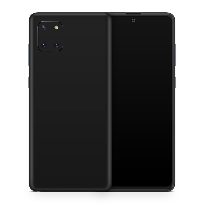 SkinNit Decal Sticker Skin Samsung Galaxy Note 10 Lite Matte Black (Decal Skin)