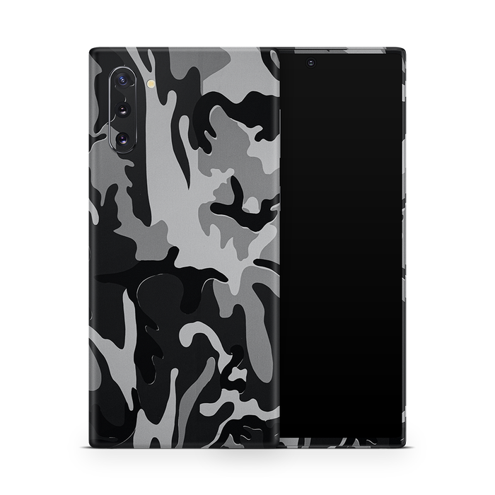 SkinNit Decal Sticker Skin Samsung Galaxy Note 10 Camo Snow (Decal Skin)