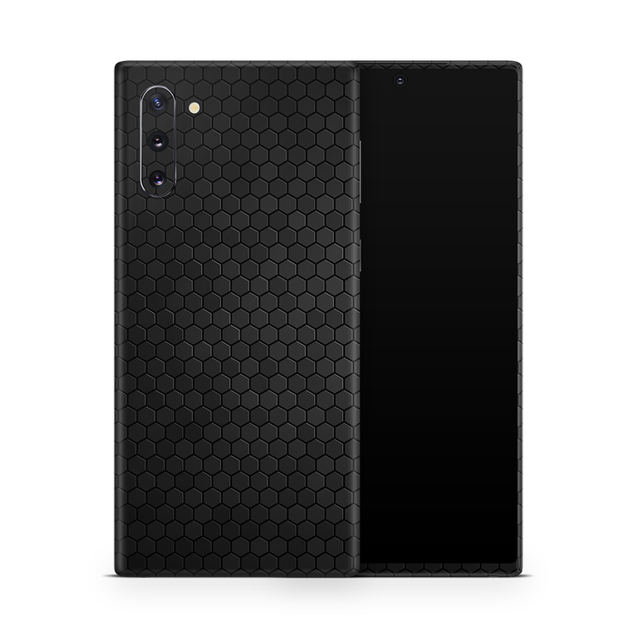 SkinNit Decal Sticker Skin Samsung Galaxy Note 10 Honeycomb Black (Decal Skin)