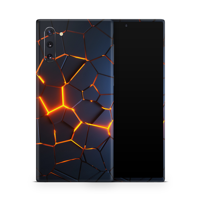SkinNit Decal Sticker Skin Samsung Galaxy Note 10 Premium Lava (Decal Skin)
