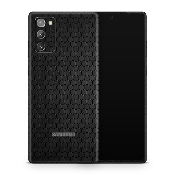 SkinNit Decal Sticker Skin Samsung Galaxy Note 20 Honeycomb Black (Decal Skin)