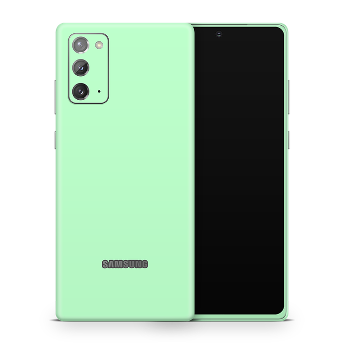 SkinNit Decal Sticker Skin Samsung Galaxy Note 20 Pastel Green (Decal Skin)