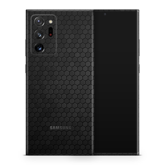 SkinNit Decal Sticker Skin Samsung Galaxy Note 20 Ultra Honeycomb Black (Decal Skin)