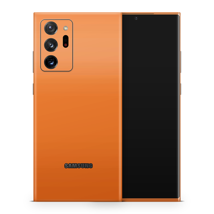 SkinNit Decal Sticker Skin Samsung Galaxy Note 20 Ultra Orange (Decal Skin)