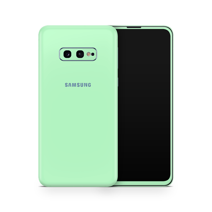 SkinNit Decal Sticker Skin Samsung Galaxy S10E Pastel Green (Decal Skin)