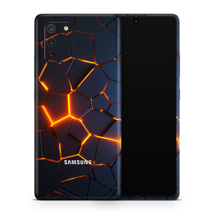 SkinNit Decal Sticker Skin Samsung Galaxy S10 Lite Premium Lava (Decal Skin)
