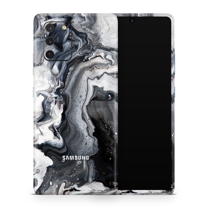SkinNit Decal Sticker Skin Samsung Galaxy S10 Lite Marble White Desert (Decal Skin)