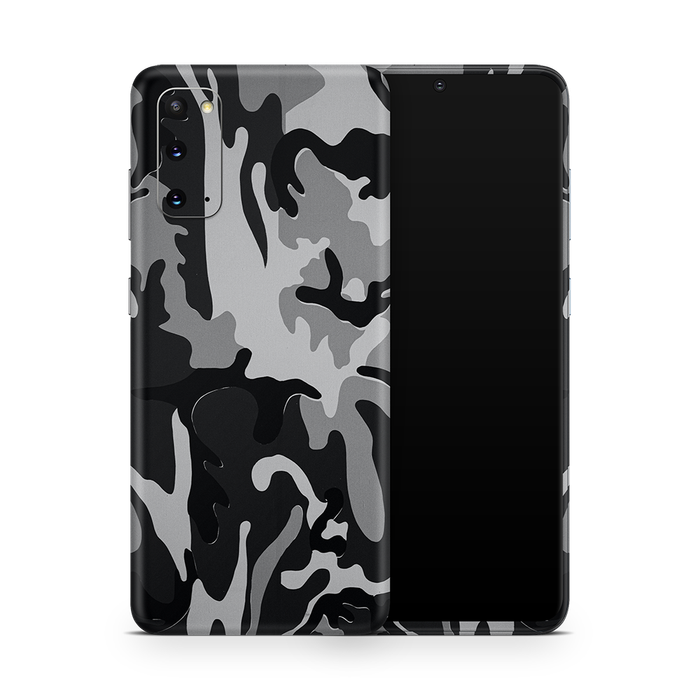 SkinNit Decal Sticker Skin Samsung Galaxy S20 Camo Snow (Decal Skin)