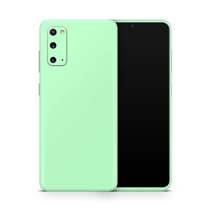 SkinNit Decal Sticker Skin Samsung Galaxy S20 Pastel Green (Decal Skin)