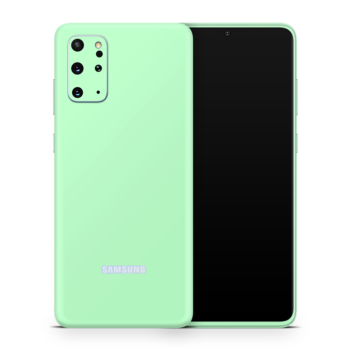 SkinNit Decal Sticker Skin Samsung Galaxy S20 Plus Pastel Green (Decal Skin)
