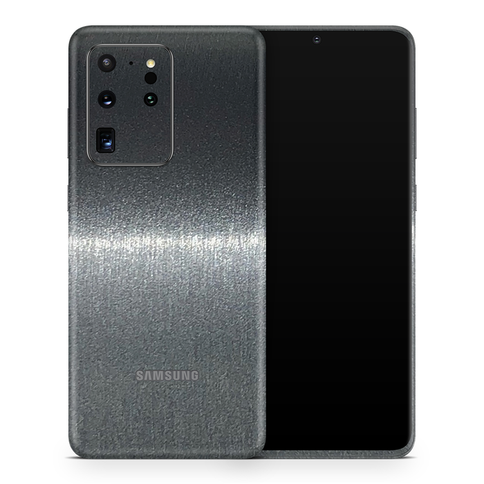 SkinNit Decal Sticker Skin Samsung Galaxy S20 Ultra Brushed Steel (Decal Skin)