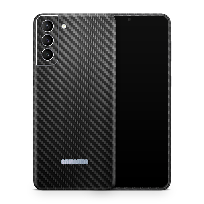 SkinNit Decal Sticker Skin Samsung Galaxy S23 Plus Carbon Fiber Black