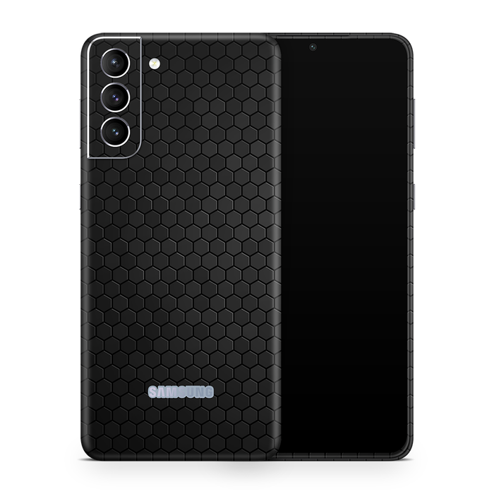 SkinNit Decal Sticker Skin Samsung Galaxy S23 Honeycomb Black