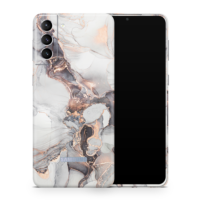 SkinNit Decal Sticker Skin Samsung Galaxy S21 Marble Mystic (Decal Skin)