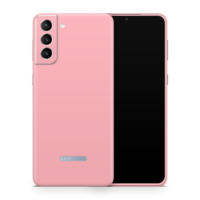 SkinNit Decal Sticker Skin Samsung Galaxy S21 Pastel Pink (Decal Skin)